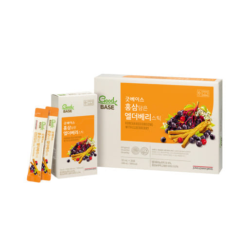 [Jung Kwan Jang] Good Base Korean Red Ginseng with Elderberry 10ml*30Sticks