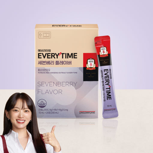 [Jung Kwan Jang] Korean Red Ginseng Extract Everytime Sevenberry Flavor (10ml*20 Sticks)
