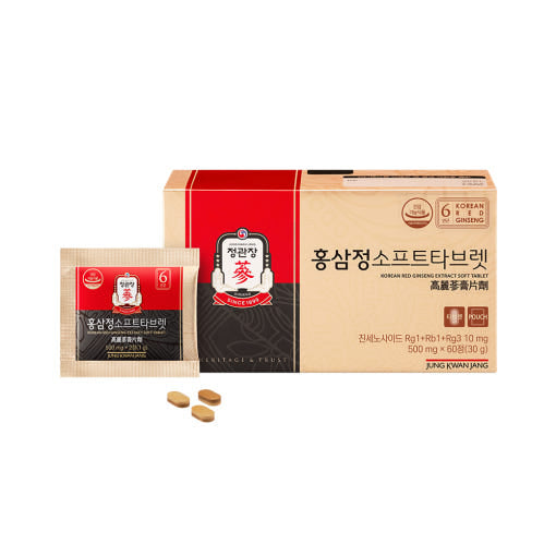 [Jung Kwan Jang] Korean Red Ginseng Extract SOFT TABLET 500mg*60ea(30g)