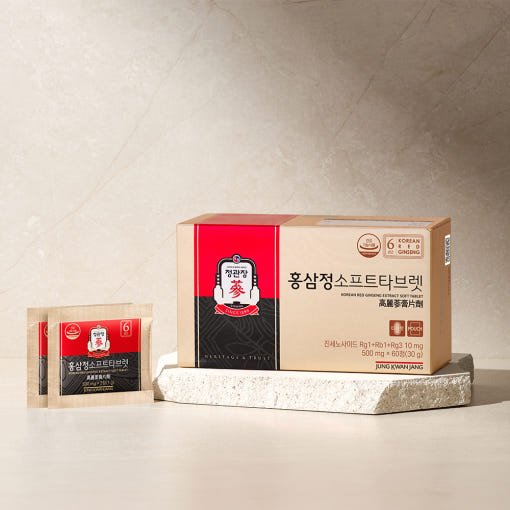 [Jung Kwan Jang] Korean Red Ginseng Extract SOFT TABLET 500mg*60ea(30g) - JOSEPH BEAUTY