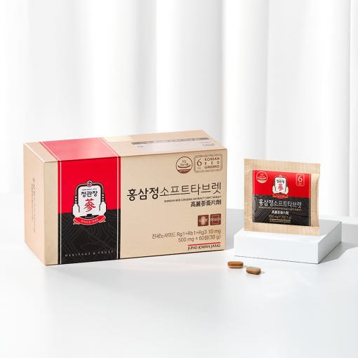[Jung Kwan Jang] Korean Red Ginseng Extract SOFT TABLET 500mg*60ea(30g) - JOSEPH BEAUTY