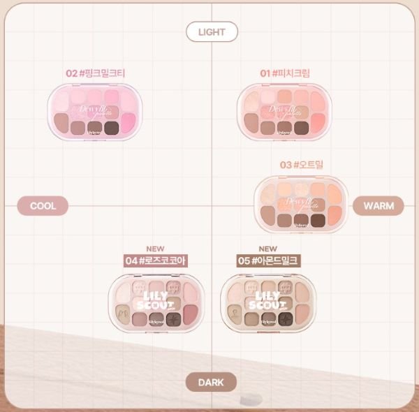 lilybyred Dewy Fit Palette 12.7g (4colors) - JOSEPH BEAUTY