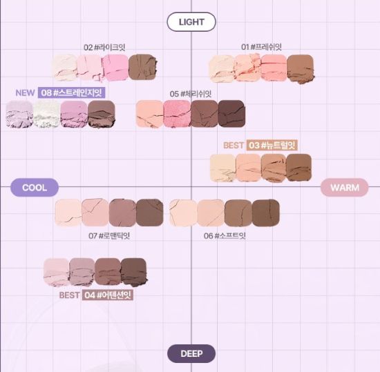 lilybyred Mood It Palette 3.2g (8colors) - JOSEPH BEAUTY