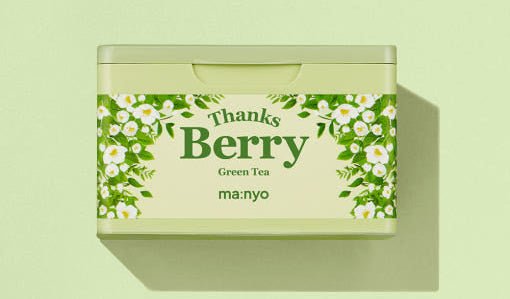 [MANYO FACTORY] Thanks Berry Green Tea Mask 310ml(30sheets) - JOSEPH BEAUTY