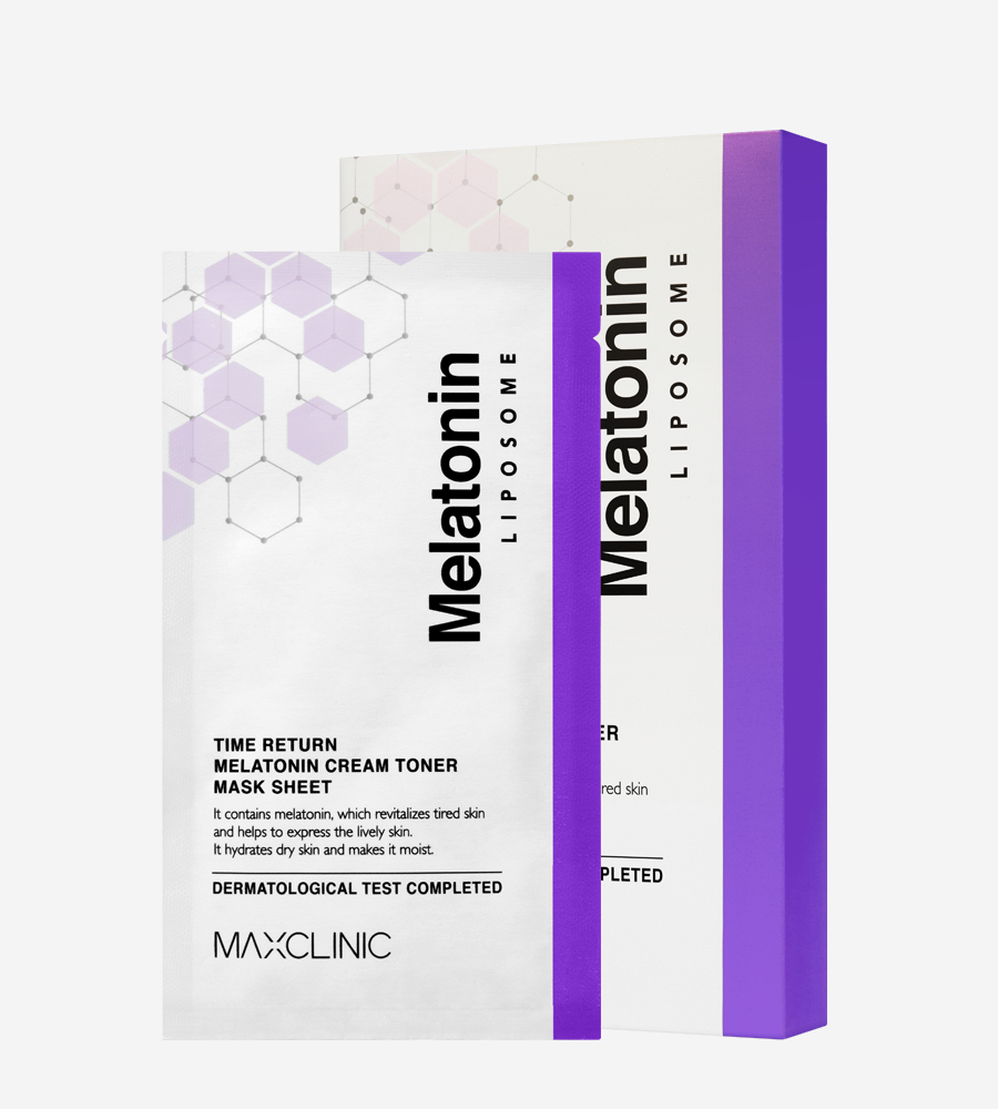 MAXCLINIC Time Return Melatonin Cream Toner Mask 27ml X 5ea