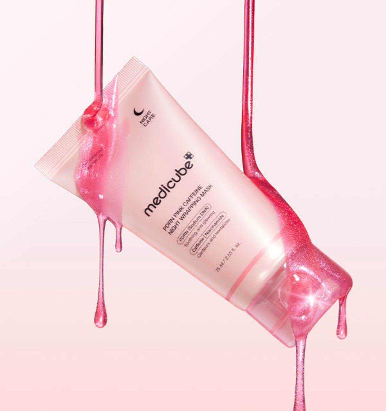 medicube PDRN Pink Caffeine Night Wrapping Mask 75ml - JOSEPH BEAUTY