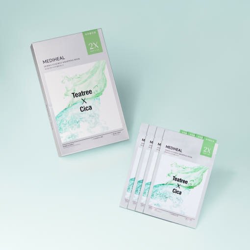 MEDIHEAL Derma Synergy Wrapping Mask Calming Care (Tea Tree X Cica) 25ml X 14ea - JOSEPH BEAUTY