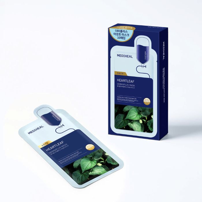 MEDIHEAL Dermaplus Heartleaf Mask 22ml X 10ea