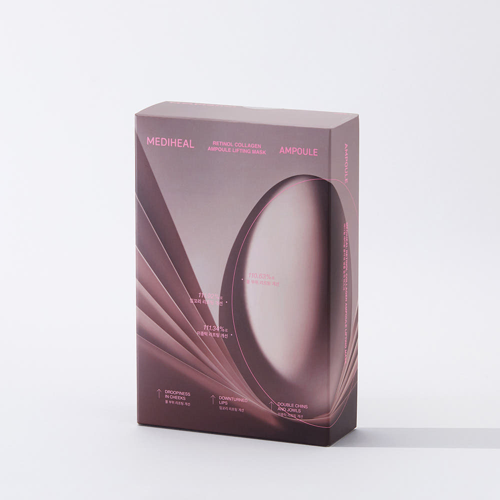 MEDIHEAL Retinol Collagen Ampoule Lifting Mask 30ml X 10ea