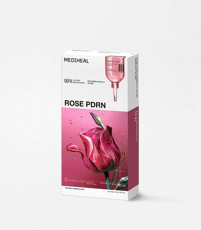 MEDIHEAL Rose PDRN Essential Mask Healthy Glow 24ml X 10ea