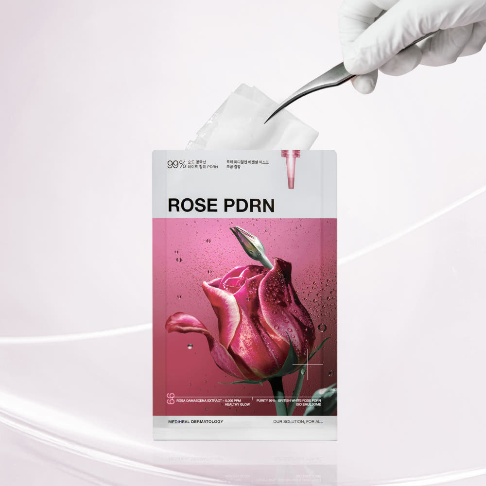 MEDIHEAL Rose PDRN Essential Mask Healthy Glow 24ml X 10ea