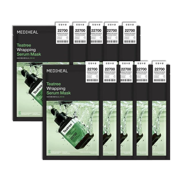 MEDIHEAL Teatree Wrapping Serum Mask 25ml X 10ea