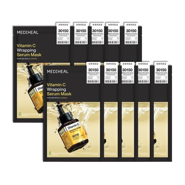 MEDIHEAL Vitamin C Wrapping Serum Mask 25ml X 10ea - JOSEPH BEAUTY
