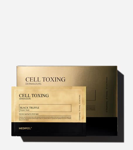 MEDIPEEL Cell Toxing Dermajours Black Truffle Repair Mask 30ml X 5ea - JOSEPH BEAUTY