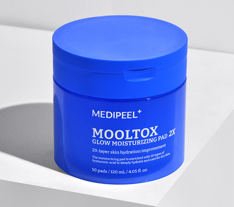 MEDIPEEL MOOLTOX GLOW MOISTURIZING PAD 2X 120ml / 50pads