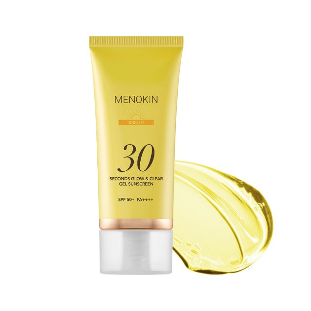 MENOKIN 30 Seconds Glow & Clear Gel Sunscreen SPF50+ PA++++ 50ml #BRIGHT