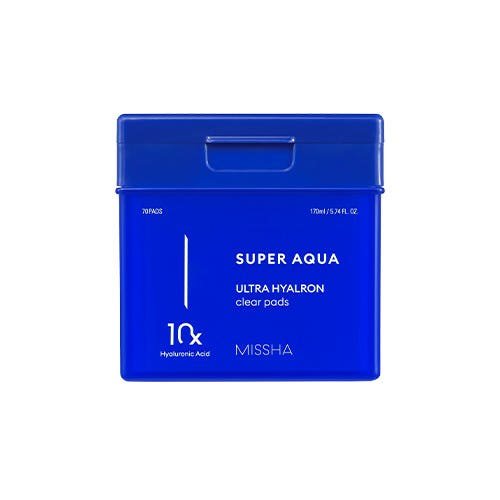 MISSHA Super Aqua Ultra Hyalron Clear Pads 170ml/70pads - JOSEPH BEAUTY