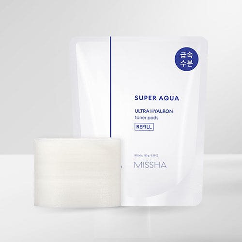 MISSHA Super Aqua Ultra Hyalron Toner Pad 180g/90pads (Refill) - JOSEPH BEAUTY