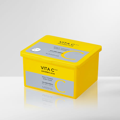 MISSHA Vita C Plus Daily Toning Sheet Mask 350ml/30sheets