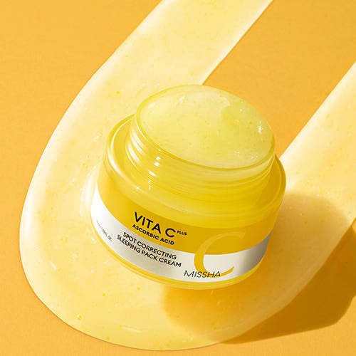 MISSHA Vita C Plus Spot Correcting Sleeping Mask Pack Cream 50ml - JOSEPH BEAUTY
