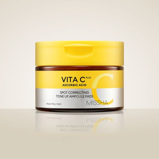 MISSHA Vita C Plus Spot Correcting Tone Up Ampoule Pads 210g/80pads - JOSEPH BEAUTY