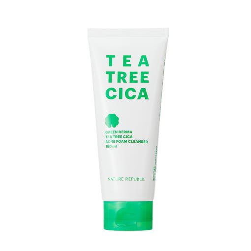 [NATURE REPUBLIC] Green Derma Tea Tree Cica Acne Foam Cleanser 150ml - JOSEPH BEAUTY