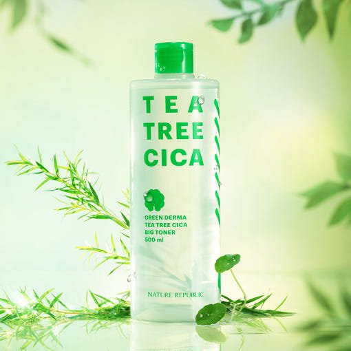 [NATURE REPUBLIC] Green Derma Tea Tree Cica Big Toner 500ml - JOSEPH BEAUTY