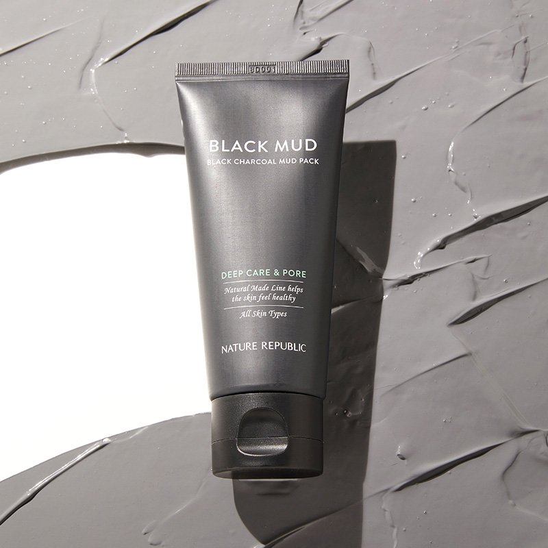 [NATURE REPUBLIC] Natural Made Black Charcoal Deep Pore Mud Pack 100ml