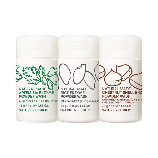 [NATURE REPUBLIC] Natural Made Enzyme Powder Wash 45g (3types) - JOSEPH BEAUTY
