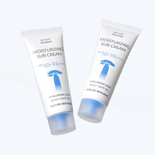 [NATURE REPUBLIC] UV CUT BAOBAB Moisturizing Sun Cream SPF50+ PA++++ 40ml+40ml - JOSEPH BEAUTY
