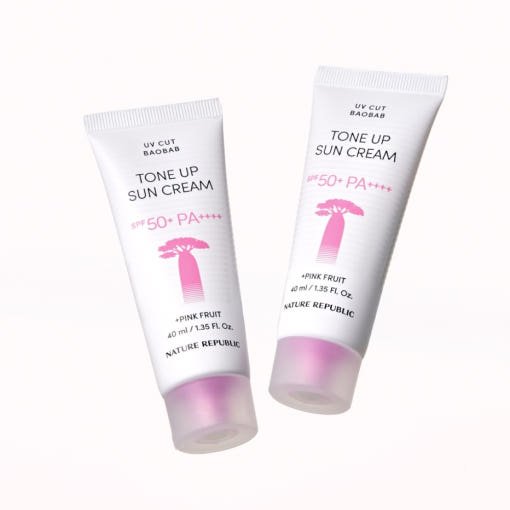 [NATURE REPUBLIC] UV CUT BAOBAB Tone Up Sun Cream SPF50+ PA++++ 40ml+40ml - JOSEPH BEAUTY