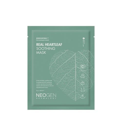 NEOGEN Dermalogy Real Heartleaf Soothing Mask 37g X 5ea - JOSEPH BEAUTY