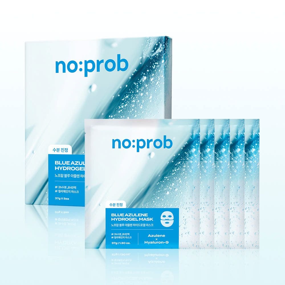 noprob Blue Azulene Hydrogel Mask 37g X 5ea - JOSEPH BEAUTY
