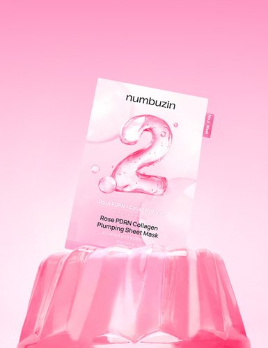 numbuzin No.2 Rose PDRN Collagen Plumping Sheet Mask 33ml X 5ea