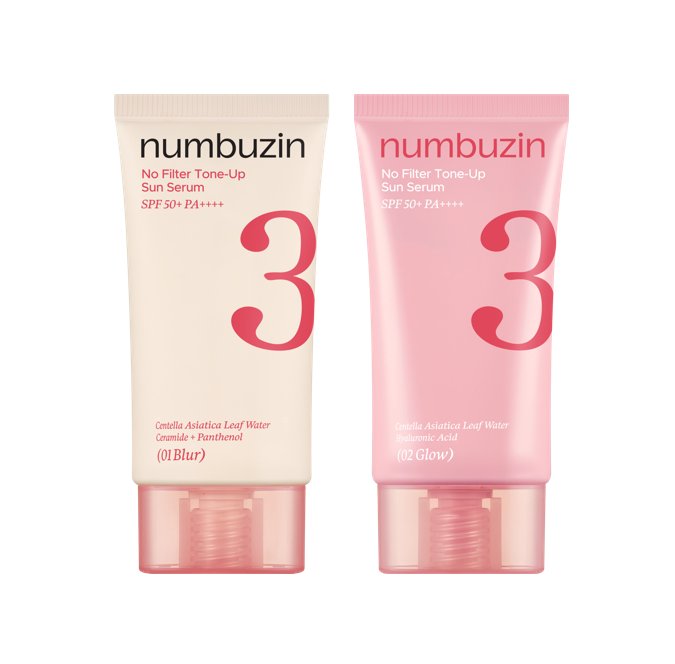 numbuzin No.3 No Filter Tone-Up Sun Serum SPF50+ PA++++ 50ml (2types)