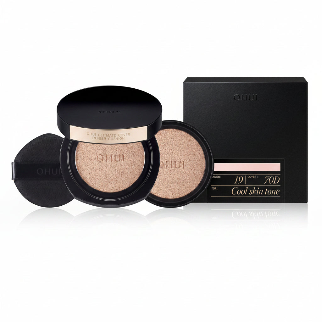 O HUI Ultimate Cover Denier Cushion SPF50+ PA+++ Set 13g+13g(refill) (9colors)