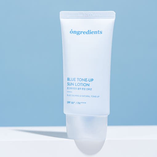 ongredients Blue Tone Up Sun Lotion SPF50+ PA++++ 50ml - JOSEPH BEAUTY