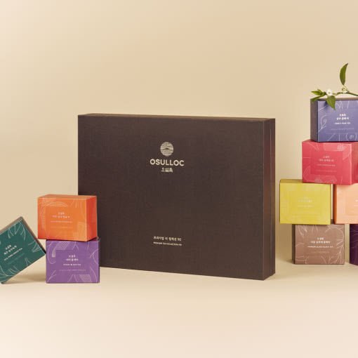 OSULLOC Premium Tea Collection 90 Gift Set (90 count, 9 flavors X 10ea) - JOSEPH BEAUTY