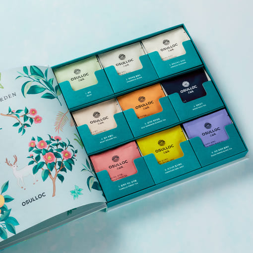 OSULLOC Tea Garden Gift Box Set (27 count, 9 flavors X 3ea)