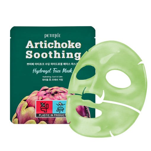 PETITFEE Artichoke Soothing Hydrogel Face Mask 32g X 5ea - JOSEPH BEAUTY