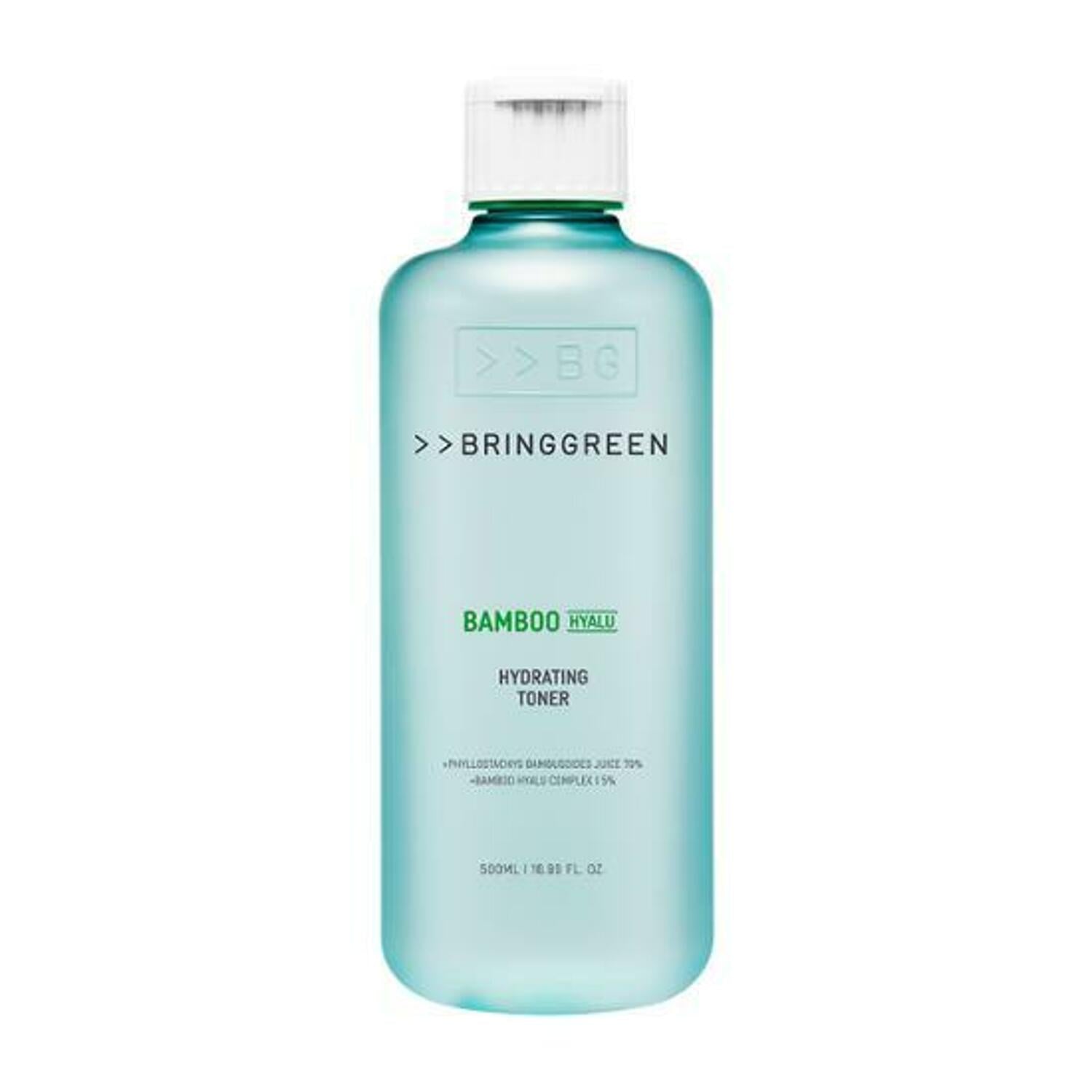 BRINGGREEN Bamboo Hyalu Feuchtigkeitsspendendes Gesichtswasser, 500 ml