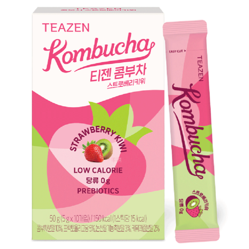 [TEAZEN] Kombucha Strawberry Kiwi (10 Sticks)