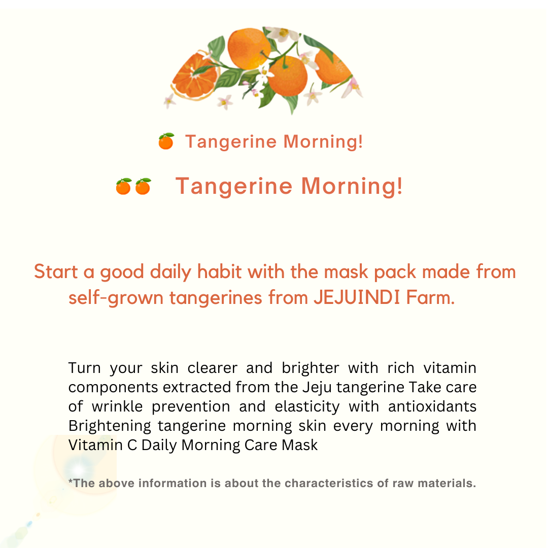 [JEJU INDI] Vitamin C Daily Morning Care Mask 380g