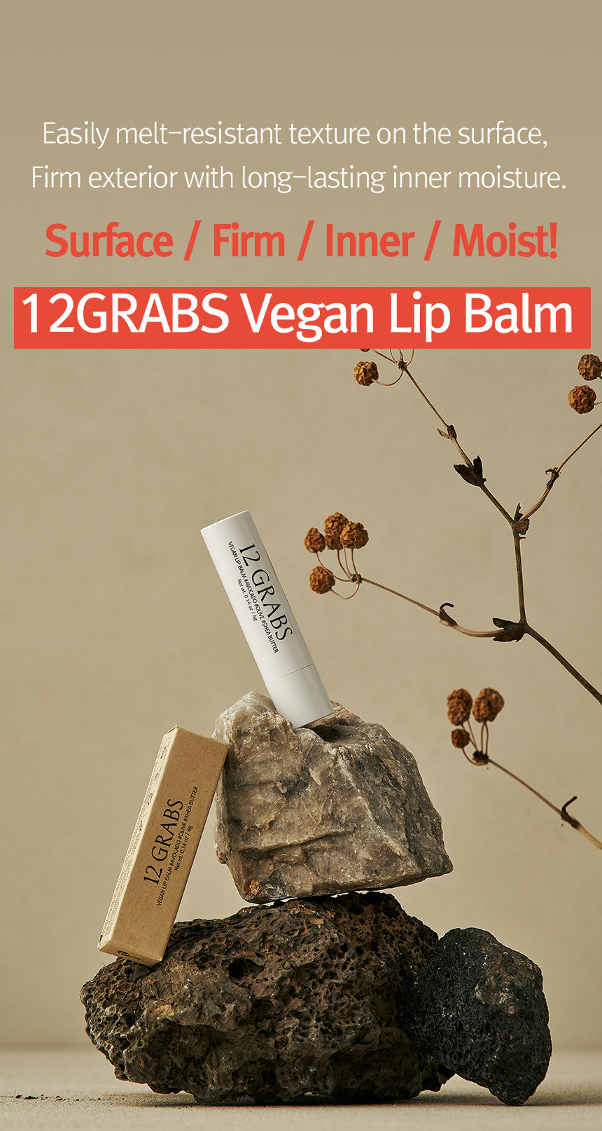 12GRABS Vegan Lip Balm 4g
