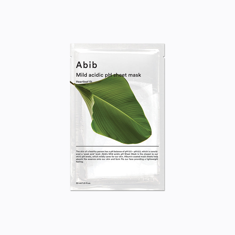 Abib Mild saurer pH-Tuchmaske Heartleaf fit 30ml