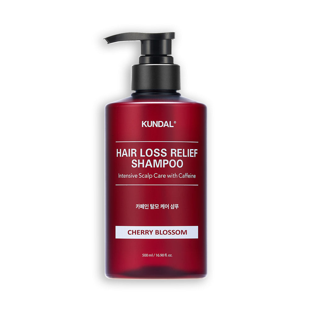 KUNDAL HAARAUSFALL-HILFE-SHAMPOO Intensive Kopfhautpflege mit Koffein 500ml #KIRSCHENBLÜTE 