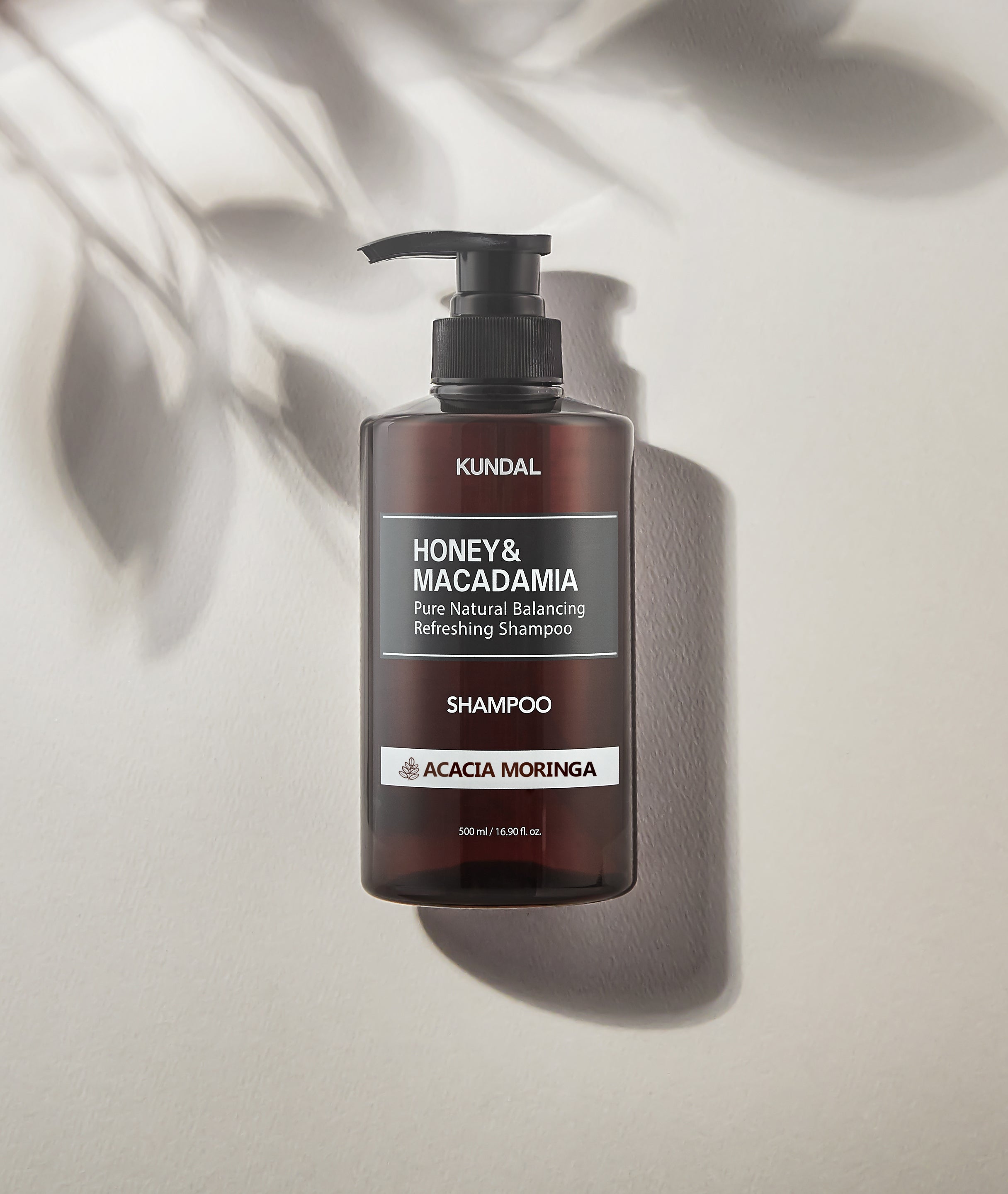 KUNDAL HONEY&amp;MACADAMIA Reines, natürliches, ausgleichendes, erfrischendes Shampoo, 500 ml #ACACIA MORINGA