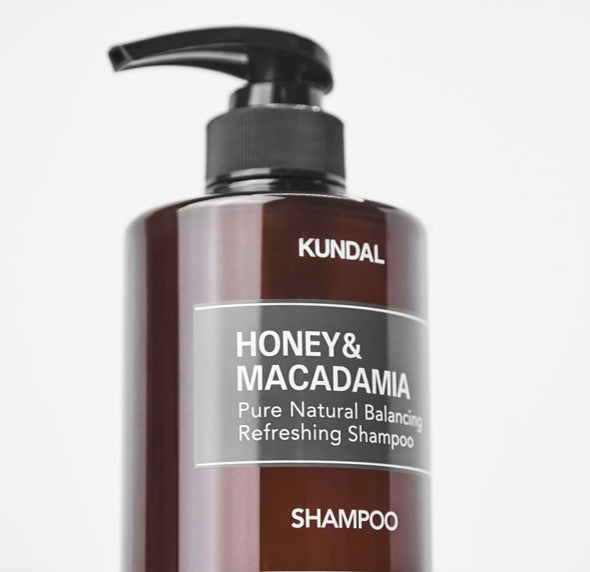 KUNDAL HONEY&amp;MACADAMIA Reines, natürliches, ausgleichendes, erfrischendes Shampoo, 500 ml #BLANC