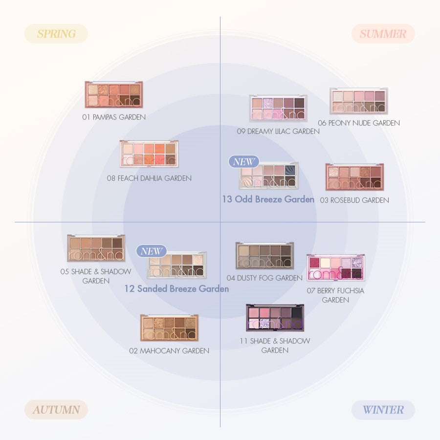 rom&nd BETTER THAN PALETTE  SPRING FEVER (2 colors) 6g