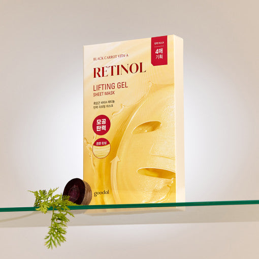 goodal Schwarze Karotte Vita-A Retinol Lifting Gel Sheet Maske 4P